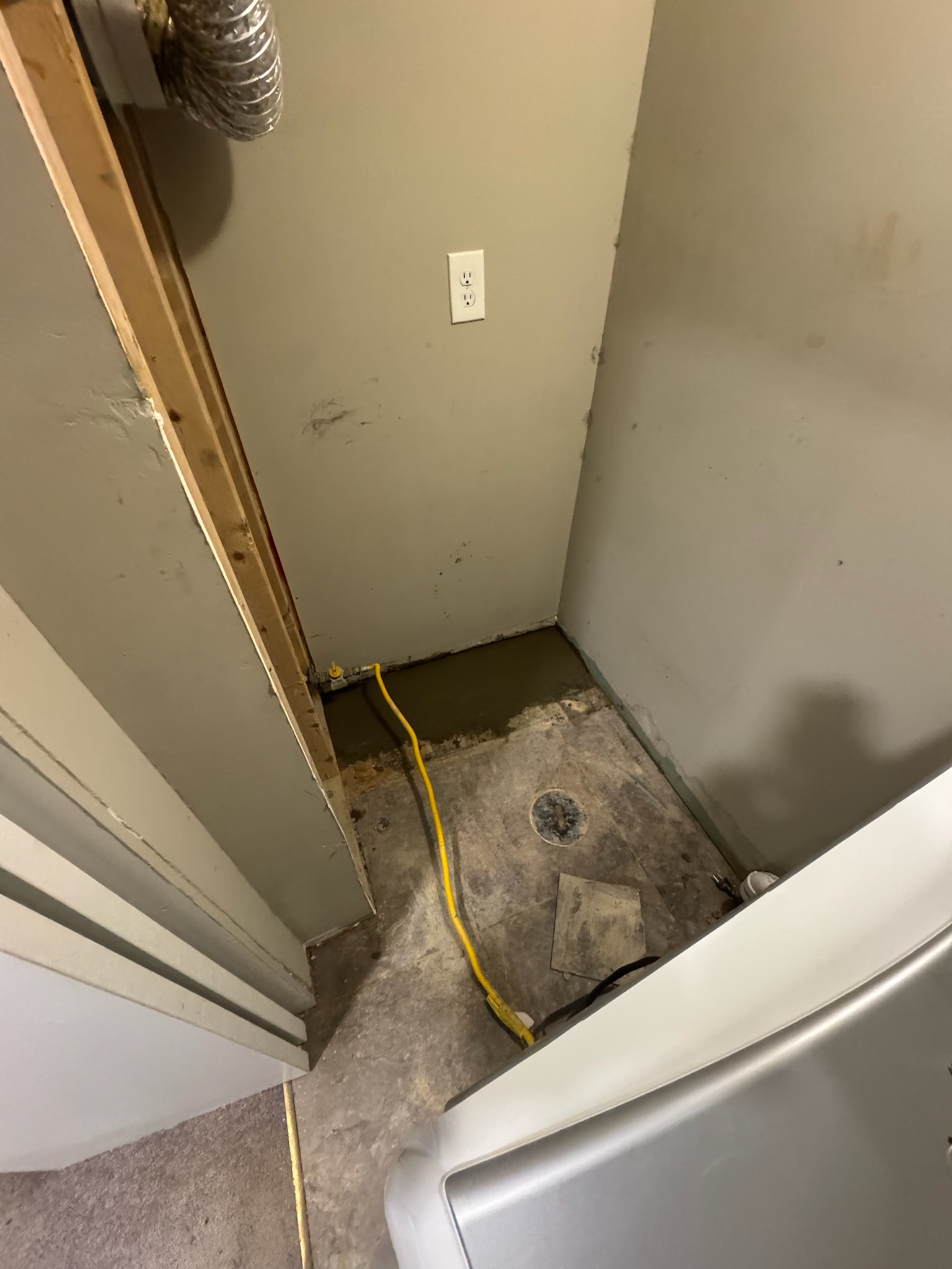 Drainage and concrete floor restoration with new sump installation