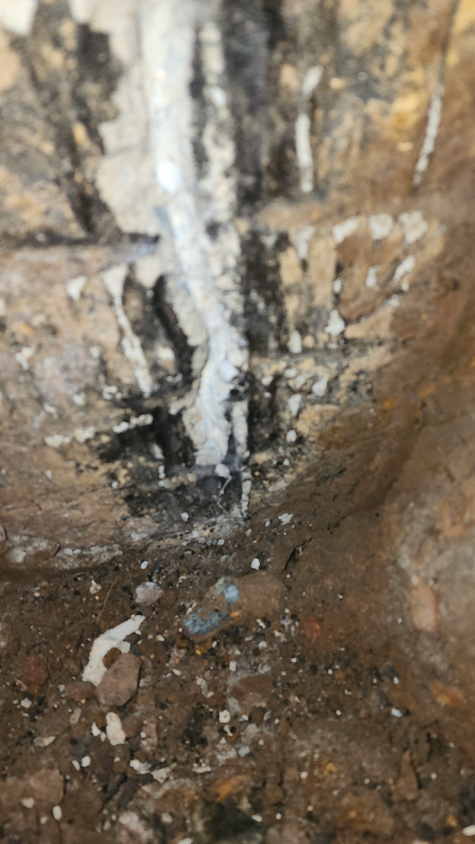Exterior foundation crack repair in progress — OBW Maryland